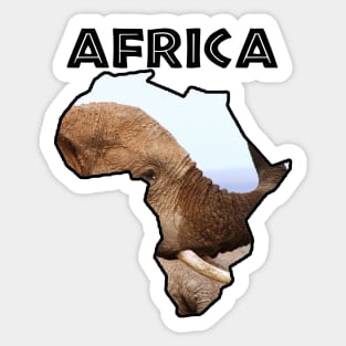 Africa Wildlife Continent Elephant Scents Sticker